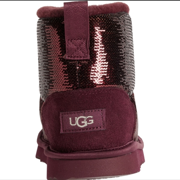 UGG Mini Classic sequin Mirror Ball Boots - Picture 9 of 11